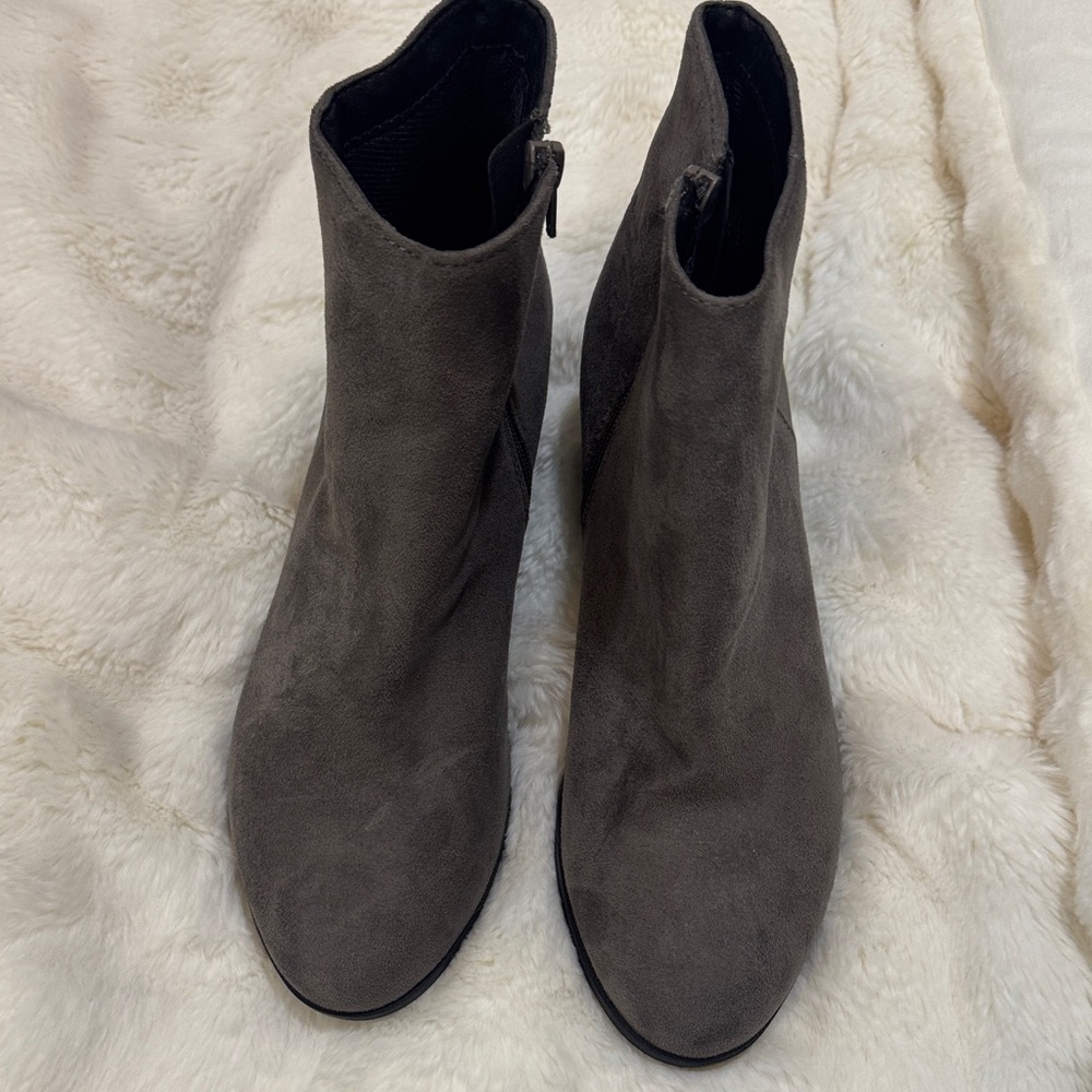 Elegant Charcoal Ankle Booties